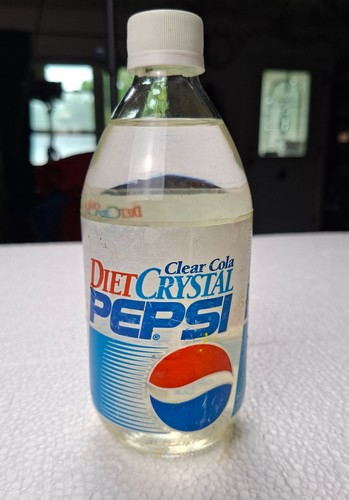 Diet crystal pepsi soda glass - diet,