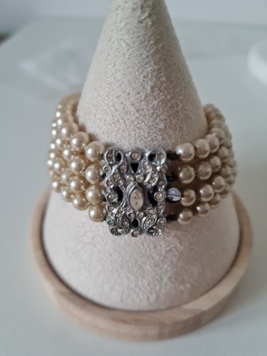 Vintage 1950 rhinestone box - 1950's,