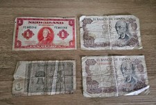 Old Foreign Notes. Vintage