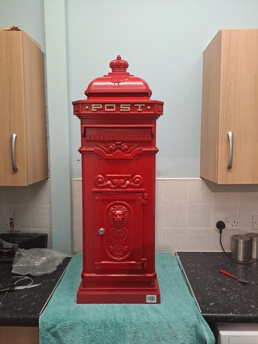Large aluminium mail box post - aluminium,