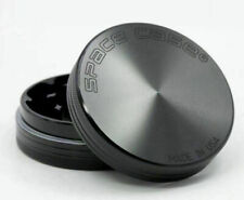 Black Space Case Herb Grinder 63mm 2-piece / part Large Spacecase UK SELLER