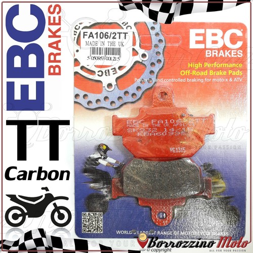 Front brake pads carbon ebc - carbon, tt