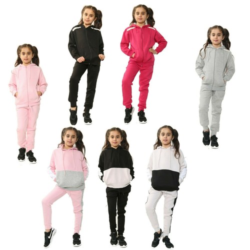 Girls fleece tracksuit kids - fleece,