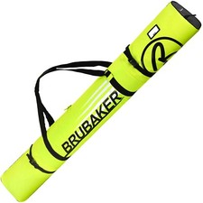 BRUBAKER Champion Padded Single Ski Bag Neon Yellow / Black 170 / 190 cm