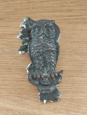 Vintage Tree Moon Owl Door