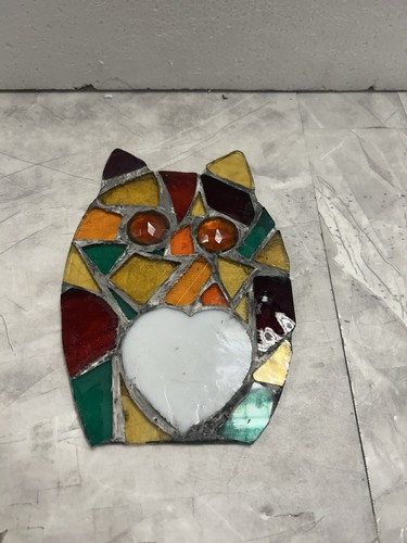 Handmade stained glass owl - stained,