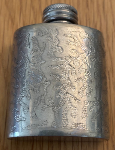 Miniature pewter hip flask - pewter,