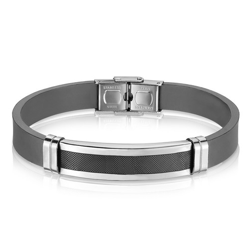 Stainless steel men black - stainless,