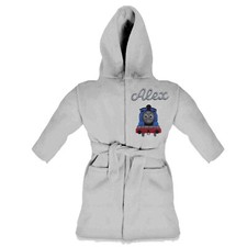 Thomas The Tank Personalised Fleece Bathrobe - With embroidered name