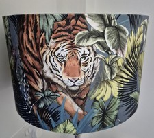 Tiger Table Lampshade Velvet   35cm (14")....   Excellent Condition