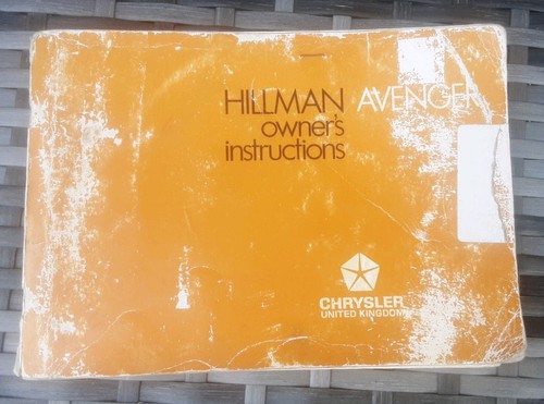 Hillman avenger owners - hillman,