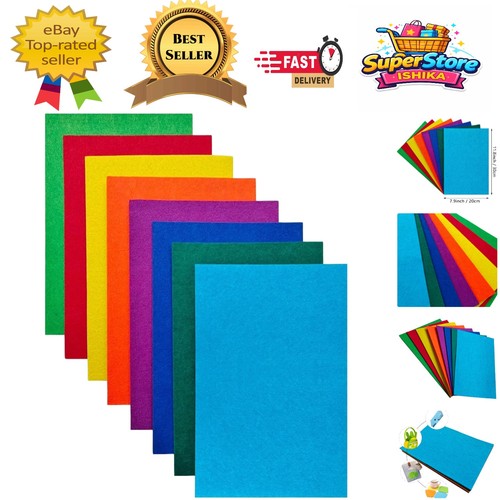 Rainbow color felt sheets - color,