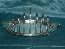 Antique  Victorian Silver Plate Boat Toast Rack Thomas Wilkinson Birmingham
