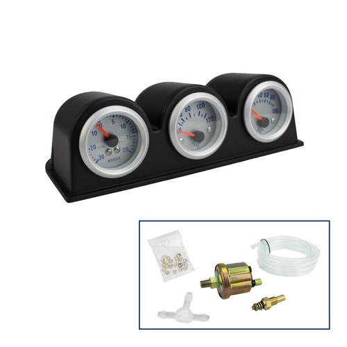 52mm car triple gauge kit - triple,