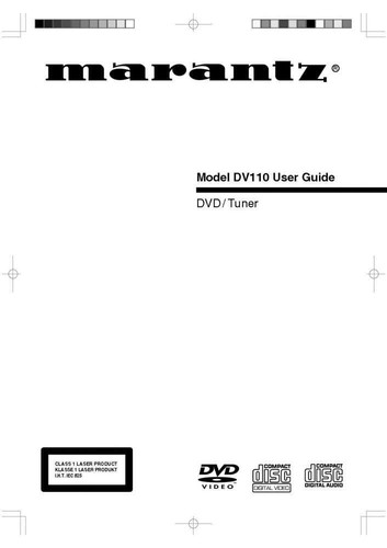 Marantz dv110 dvd - dvd, player