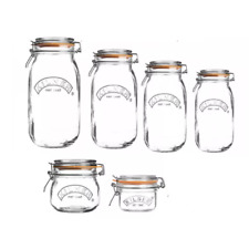 Kilner Clip Top Round Preserving Jars for Airtight Food Storage, Pickles & Jam
