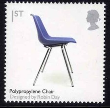 Polypropylene Chair Robin Day British Design  GB 2009 MNH mint stamp D143