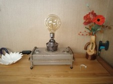 Vintage Steampunk Paraffin Stove Lamp,  Upcycled with quality components.