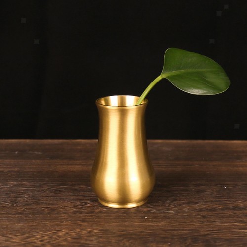 Brass vase decorative - vase,