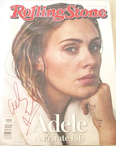 Signed adele rolling - signed,