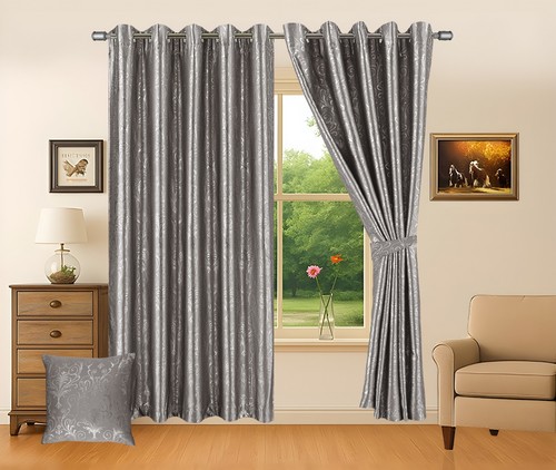 Metallic curtains damask - curtains,