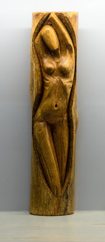 Vintage carved wood - ,