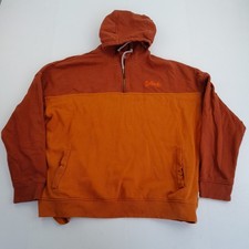 SALTROCK Hoodie XXL Orange Men's Cotton Blend Casual Pullover Retro Jumper
