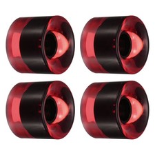 4pcs 60mm long Board Wheels Skateboard Wheel Street Wheels Cruiser 78A Clear Red