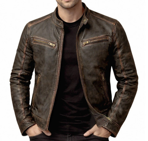 Men slim fit distressed - men's,
