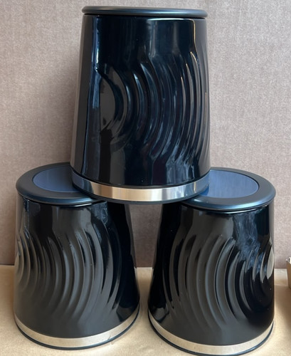 Tea coffee sugar canisters set - tea,
