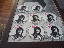 RARE ELVIS VINTAGE PAPER COASTERS  EIGHT IN TOTAL 
