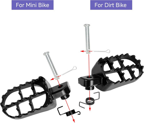 Modified mini bike foot - mini, pegs