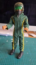 VINTAGE ACTION MAN PURSUIT CRAFT PILOT. 1978. BEARDED, BLUE PANTS, EAGLE EYE
