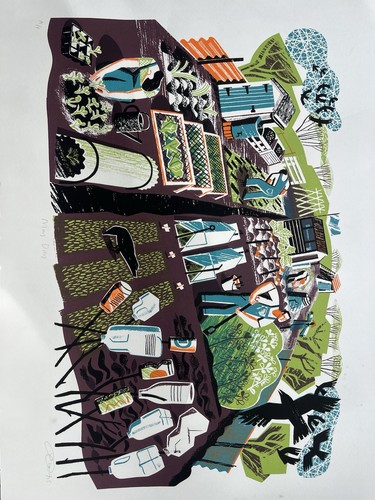 May day print - by, clare