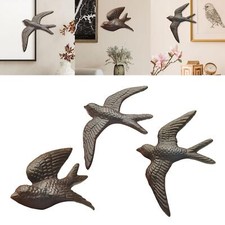 Swallow Figurine Wall Decoration Flying Bird Sculpture Art Ornament for