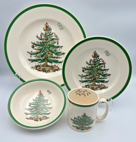 Spode christmas tree - spode, 4pc