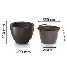 Plant Flower Pot Oval Round 10