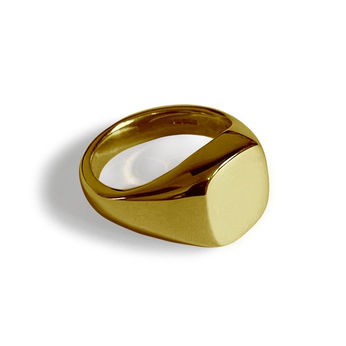 9ct solid yellow - solid, cushion
