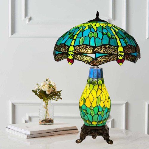 Green tiffany style table - style,