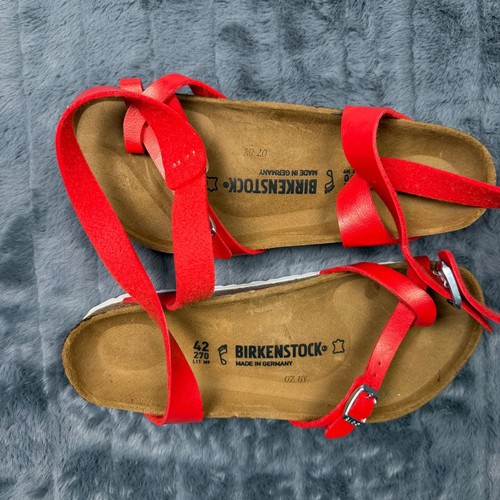 Birkenstock yara red leather - birkenstock,