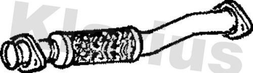 Exhaust pipe fits saab 5 - exhaust,
