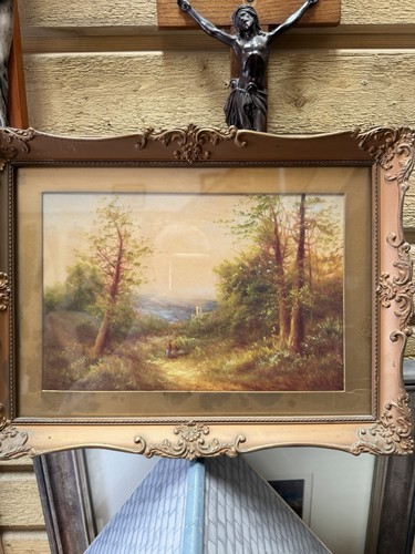 Antique woodland landscape - antique,