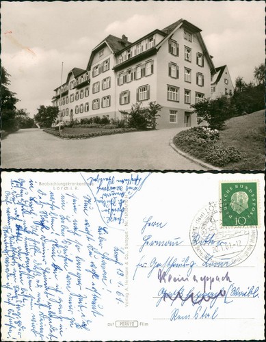 Postcard lorch hospital - hospital, 1961