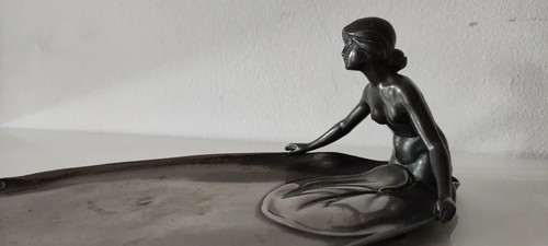 Art nouvea pewter tray wmf - tray, by