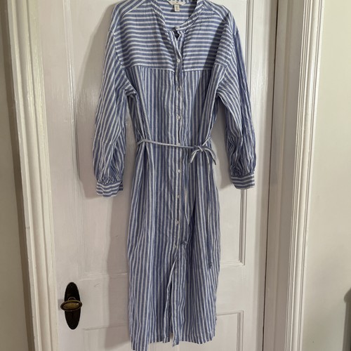 Linen blend striped shirt - blend,
