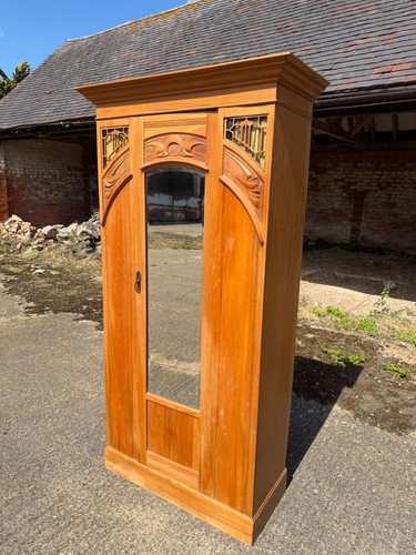 Antique art nouveau satinwood - art,