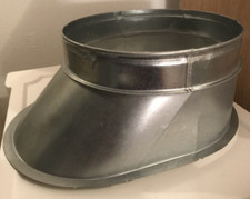 Metal Pipe Duct FLAT SHOE 200 mm Ventilation pipe Fan spiral ducting