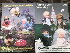 2 Craftime Tickle Tums Doll Patterns In the Garden & Wedding EM5 & EM7