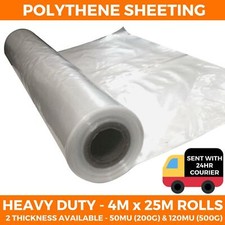 Clear heavy duty polythene - duty,