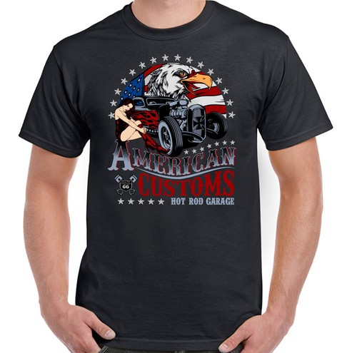 Hot rod shirt american - hot,